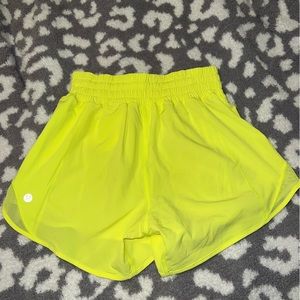 Lululemon Hotty Hot short high rise Electric Lemon color- size 2- 4”